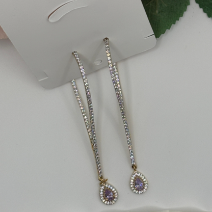 Elegant Teardrop Crystal Earrings for Women