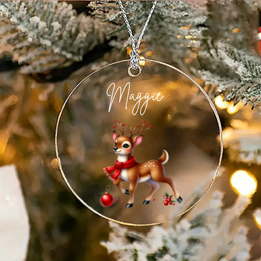 Customizable Christmas Tree Ornaments – Deer